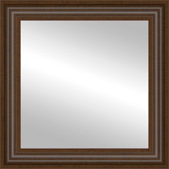 Timeless Frames® Wright 12" x 12" Walnut Framed Mirror